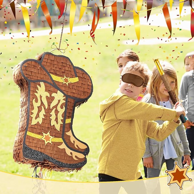 WERNNSAI Western Cowgirl Boot Piñata - Image 6