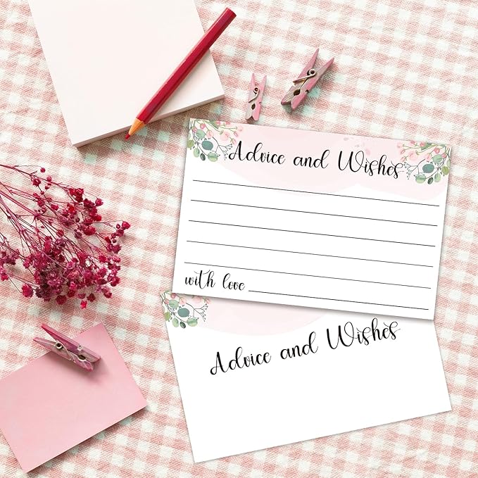 Floral Advice and Wishes Cards, Double-sided Blank Cards Suitable - Image 4
