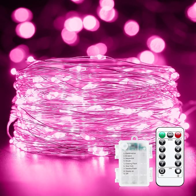 66Ft 200 LED Outdoor String Lights, Waterproof Twinkle Lights by Minetom