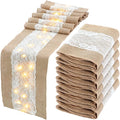 Xinnun 6 Pcs Burlap Table Runner by Xinnun