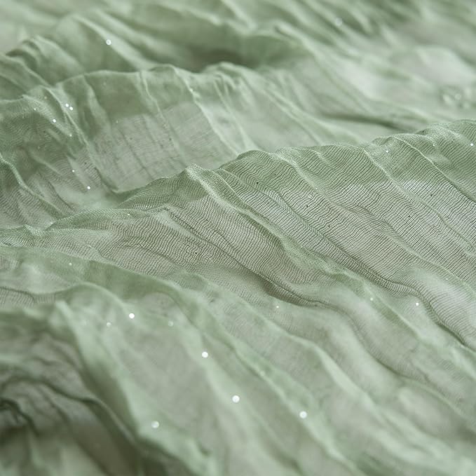 Romantic Artificial Floral Table Runner 10ft Gauze Tulle Lace Table Runner Set - Image 8