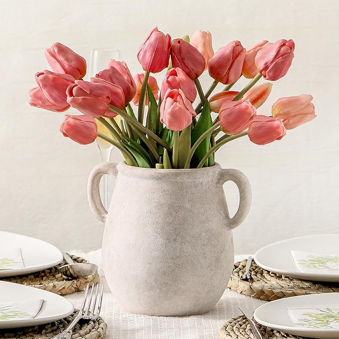Ceramic Flower Vase Home Decor by VanseliaHome