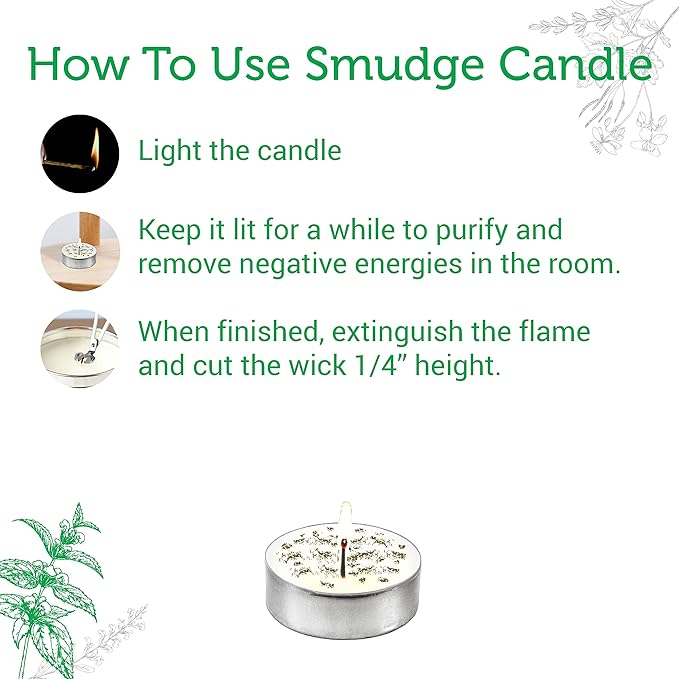 SOUL STICKS 12 Pack Little Smudgies Tealight Candles Smudge Candle - Image 5