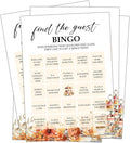 Fall Bridal Shower Games Cards, Find The Guest Bingo, Wedding Bachelorette by Unknown