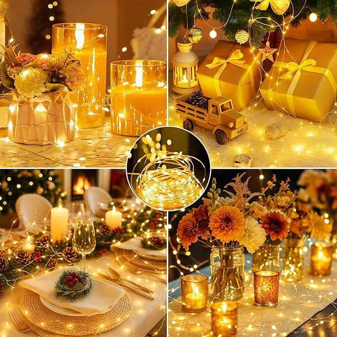 24 Pack Fairy Lights with Timer Battery Operated, 3 Modes 7ft Mini Waterproof - Image 7