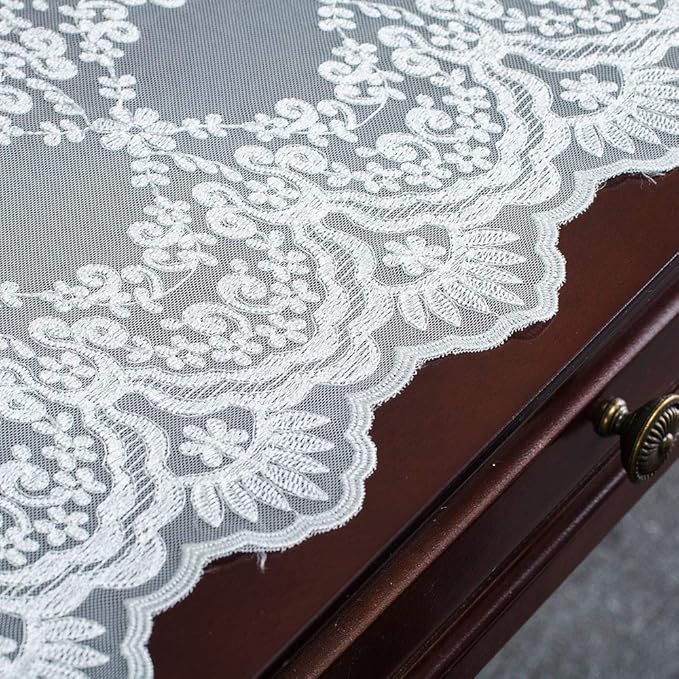 ARTABLE Rectangle Table Runner Lace Macrame Embroidered Table Runners - Image 5
