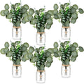 6 Set Centerpiece Table Decorations Mason Jar Table Centerpiece by Unknown