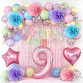 Pastel 9th Birthday Party Decorations by KAINSY
