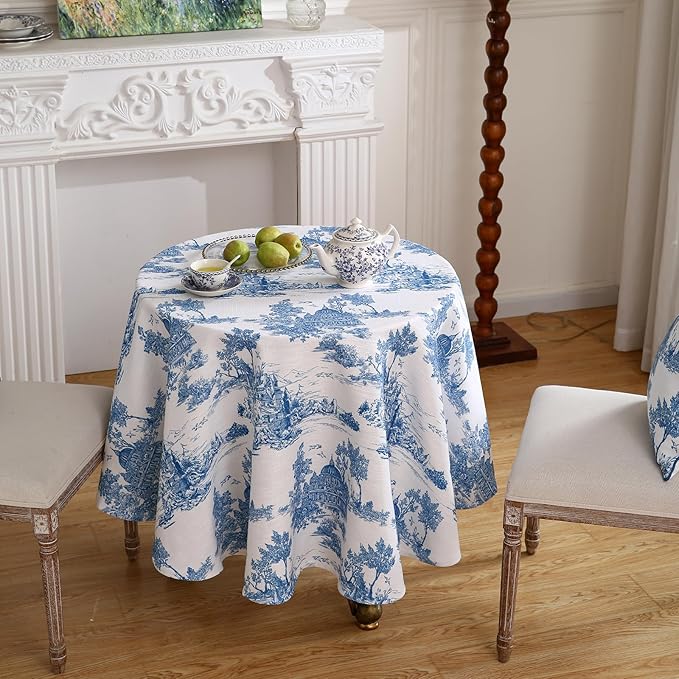 patdrea Designer Cyan Tablecloth - Image 4