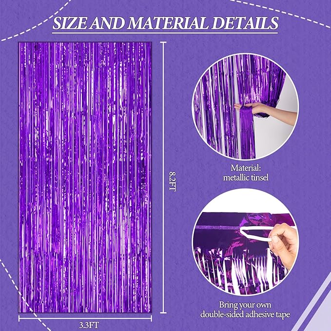 3 Pack Foil Fringe Backdrop - Image 3