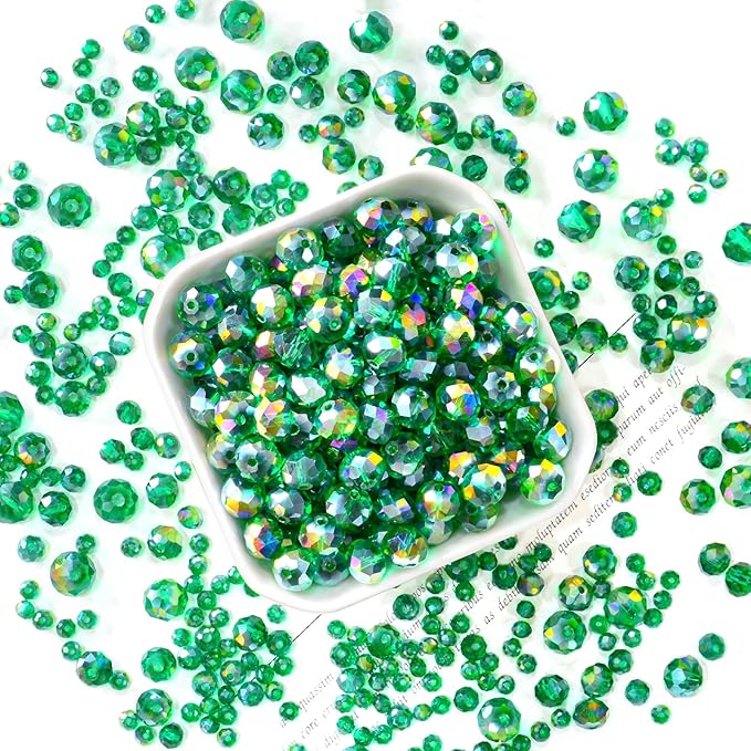220Pcs 10mm Crystal Glass Beads - Image 3