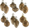 AuldHome Mercury Glass Finial Ornaments; Distressed Metal Antique Style by AuldHomeDesign