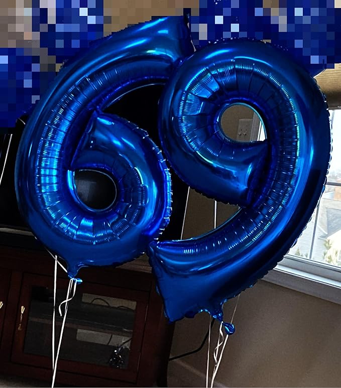 Big Night Blue 40 Inch 9 Balloon Number, Jumbo Giant 9th 19 29 39 49 99 - Image 5