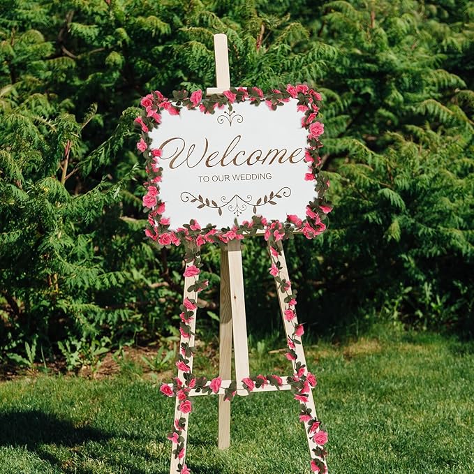 8 Pcs 65.6 Ft Flower Garland Rose Vines, Rose Garland - Image 4