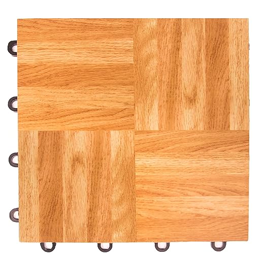 IncStores 3/8 Inch Thick Practice Dance Floor Tiles | Printed Plastic Dance - Image 2
