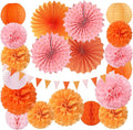 Pink-Orange Groovy Party-Decorations by Burgleda