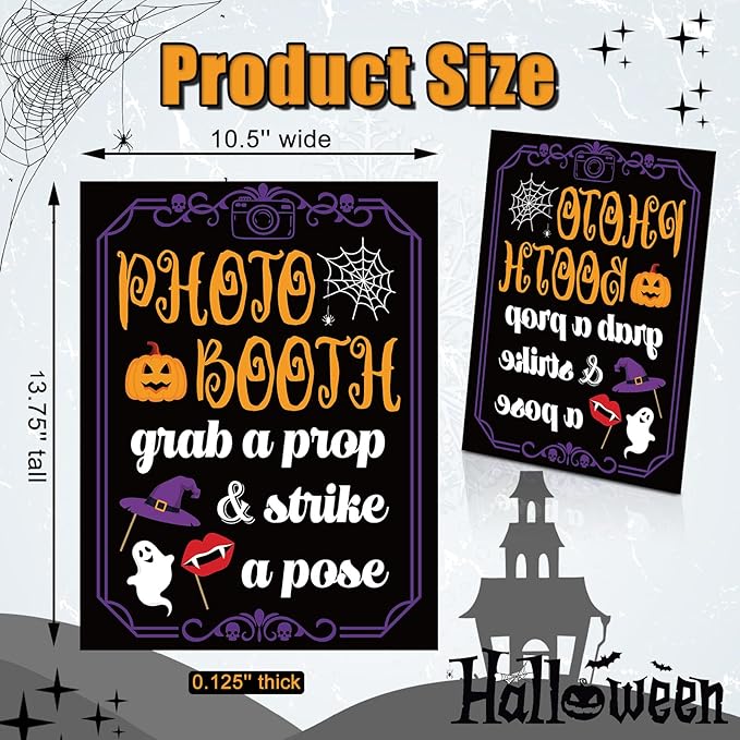 Photo Booth Sign with Stand Retro Background Table - Image 2