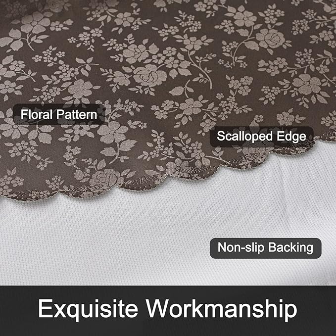 Smiry Rectangle Table Cloth, Waterproof Heavy Duty Vinyl Tablecloths, Wipeable - Image 5