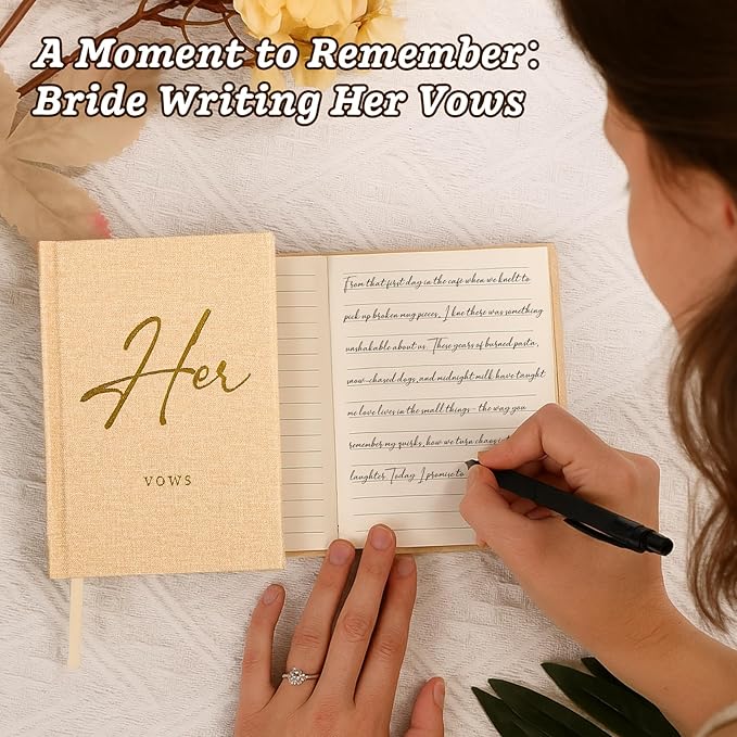 Wedding Vow Books His and Hers - Image 3