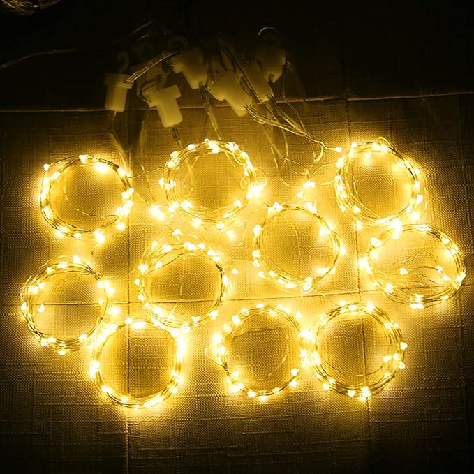 HOME LIGHTING Window Curtain String Lights, 300 LED 8 Lighting Modes Fairy - Image 6