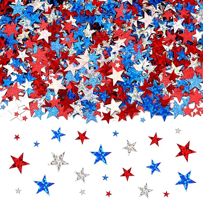 MARFOREVER Glitter 4th of July Star Confetti by MARFOREVER