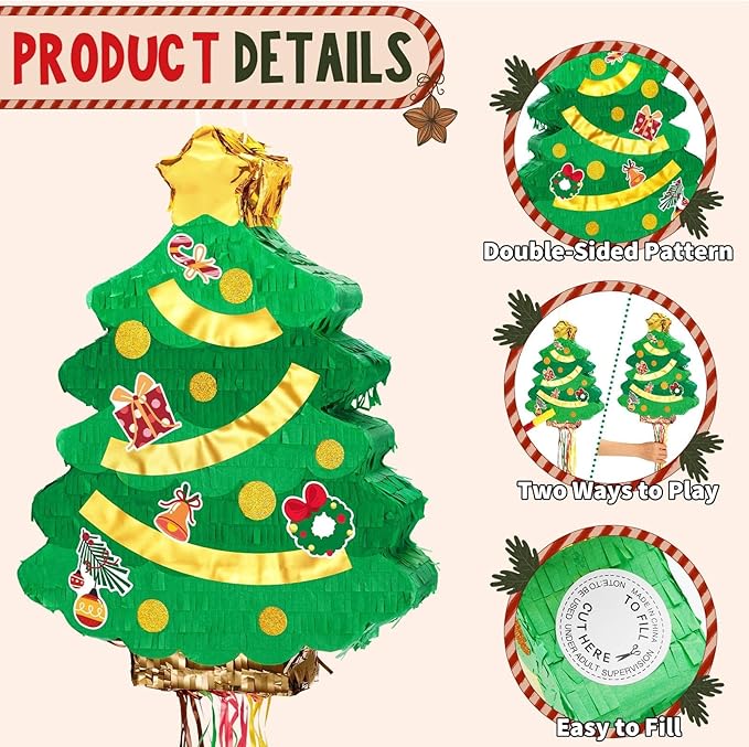 WERNNSAI Christmas Tree Pinata - Image 4