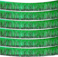 Green Foil Fringe Garland, 6 Pack 10 Feet Tinsel Fringe Parade Float Decorations by CC+Wonderland
