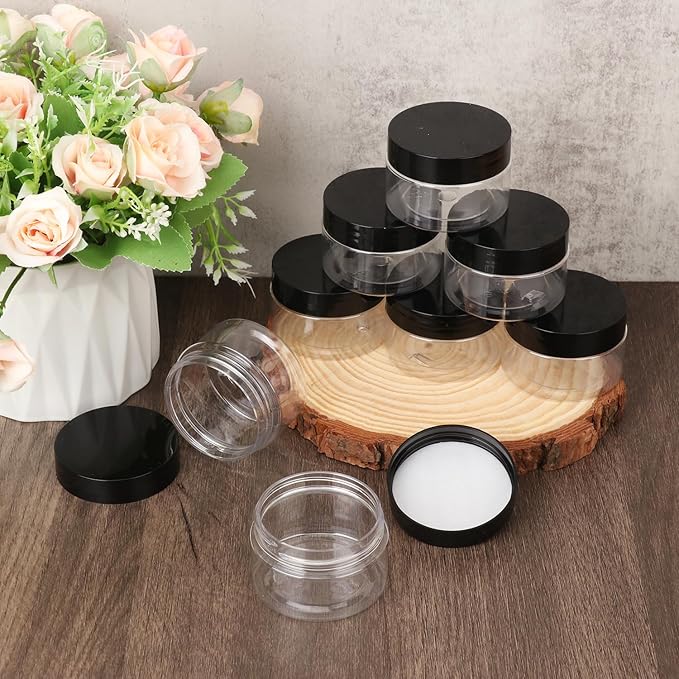 110 Packs 2 OZ Transparent Plastic Jars - Image 4