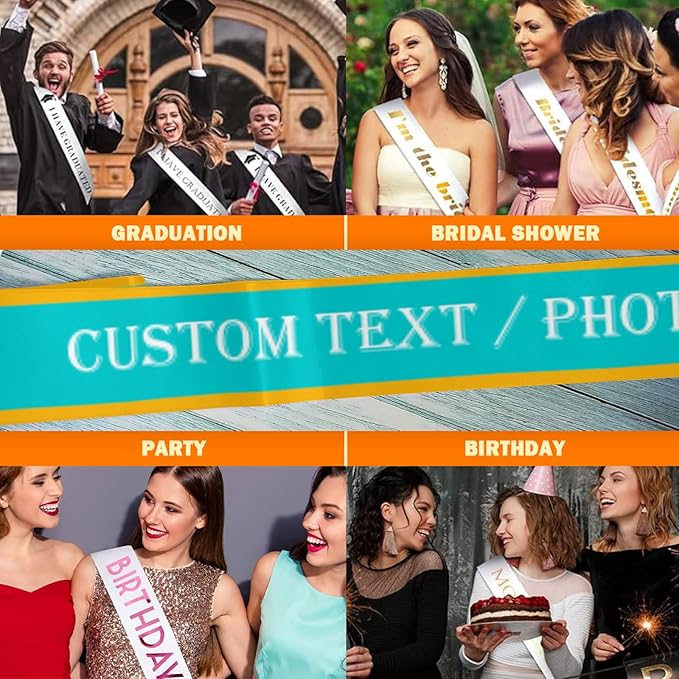 Custom Sash, Personalized Birthday Sash - Image 6