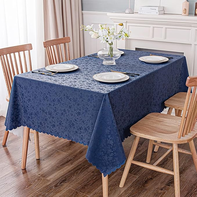 Smiry Rectangle Table Cloth, Waterproof Heavy Duty Vinyl Tablecloths, Wipeable - Image 6