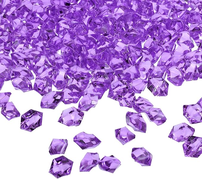 uxcell 1000pcs Fake Ice Rocks, Dazzling Clear Resin Crushed Ice Sparkling Fake by uxcell