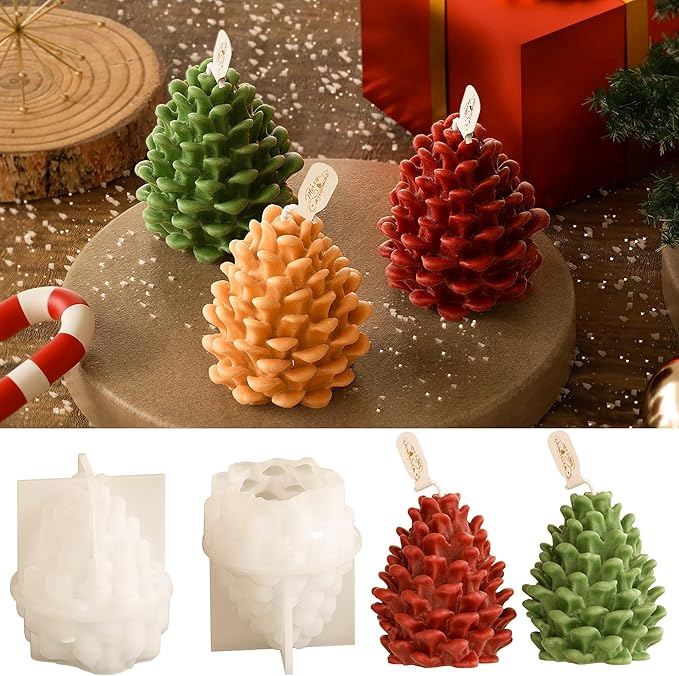 Pinecone Mold - Tree & Animal 3D Silicone Molds by ESEENSSiliconeMolds