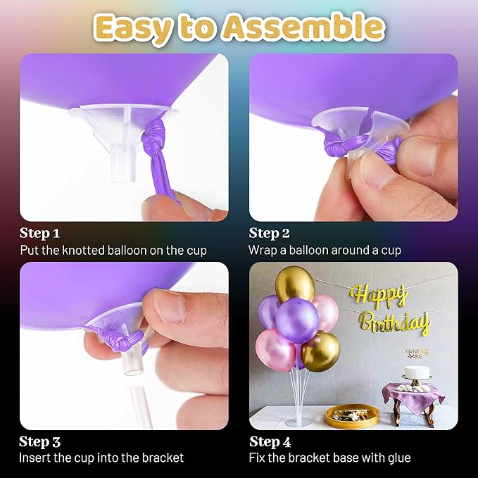 JOYYPOP 30 Sets Balloon Stand Kit, Balloon Sticks - Image 4