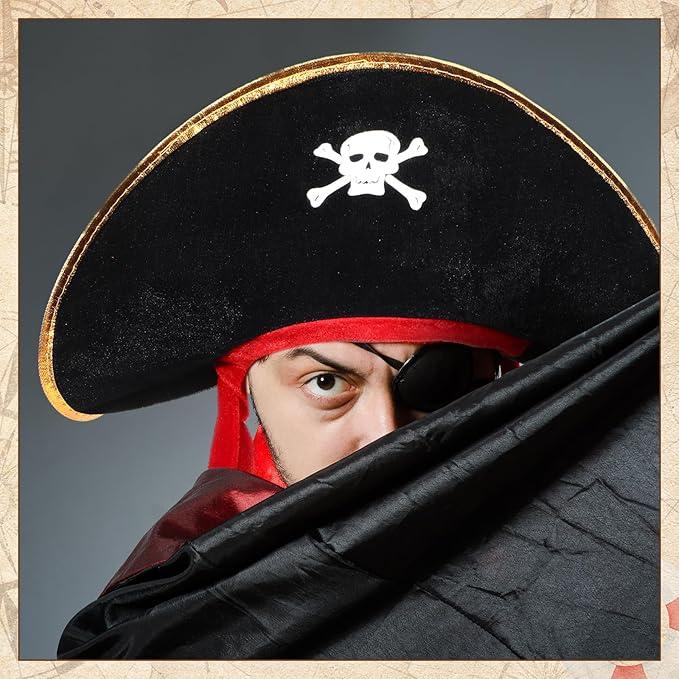 Hsei Pirate Hat Pirate Accesseries Hats - Image 7