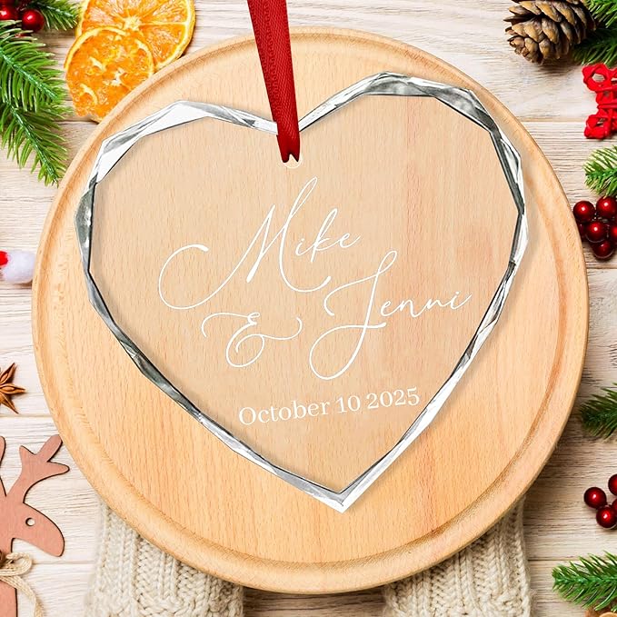 Personalized Glass Ornament 2025 - Image 2