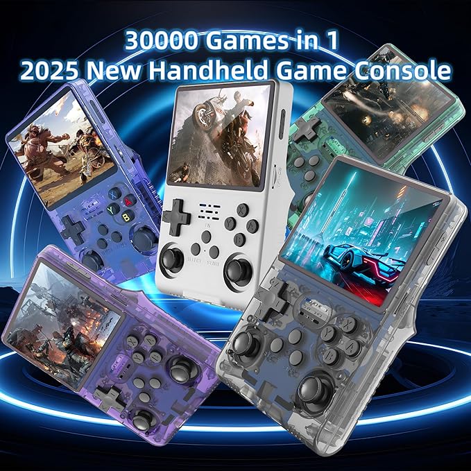 R40S PRO Retro Gaming Console, 30000+ HD Games Handheld Game Console, 3800mAh - Image 2