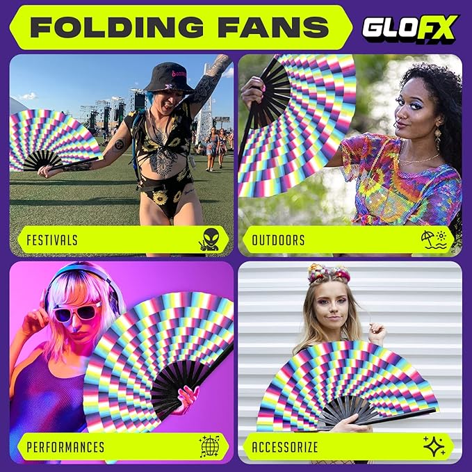 GloFX Folding Fan - Image 3