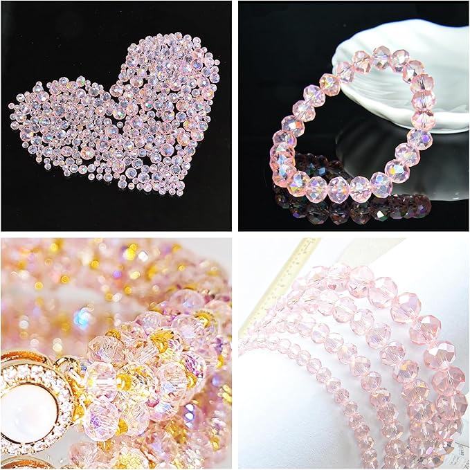 800Pcs 4/6/8/10mm Crystal Glass Beads - Image 5