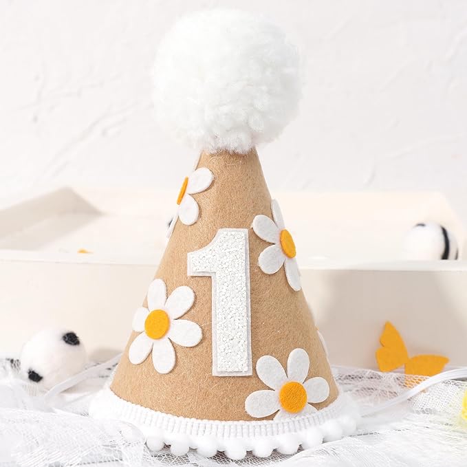 WAWUO Sweet Daisy Themed Birthday Hat - Image 6