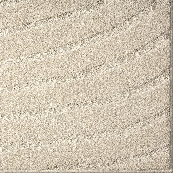 LUXE WEAVERS Modern Geometric Wave Cream 2x8 Area Rug - Image 8