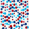 Nautical Party Decorations Circle Dot Garland Navy Blue Red White Hanging Paper by pinkblume