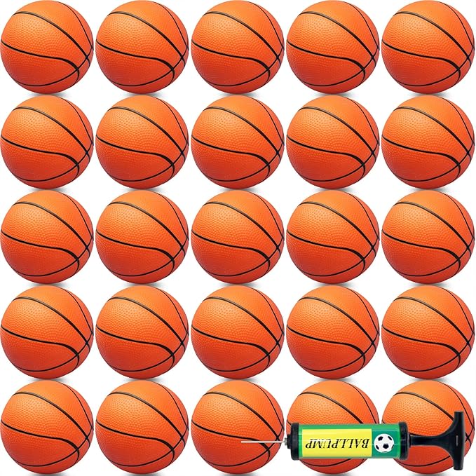 40Pcs 5" Inch Mini Basketball Balls Bulk Small Basketball Set - Image 8