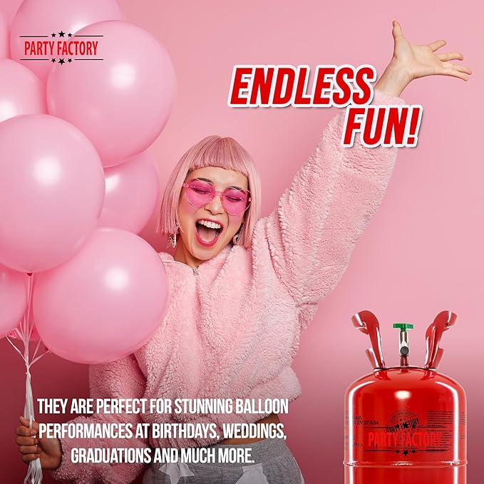Party Factory set of 2 helium tanks - Image 4