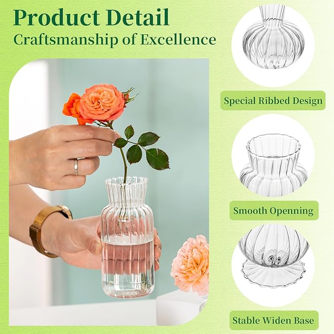 Mini Glass Vases for Centerpieces - Image 5