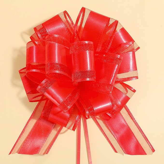 6 Pieces Large Pull Bows, 6 inches, Bow by ZhXu+Shuo