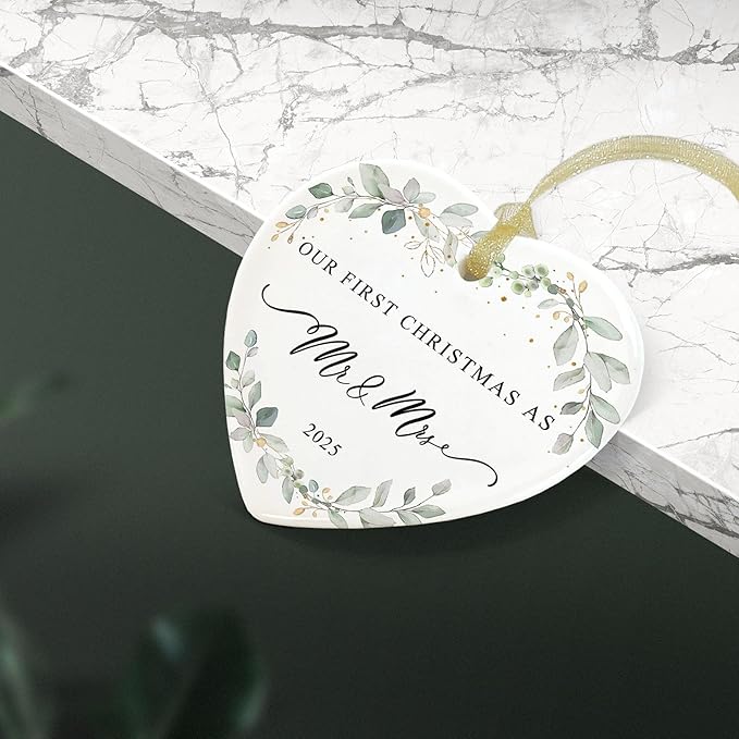 2025 First Christmas Married Ornament, First Year as Mr and Mrs Christmas - Image 9