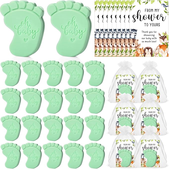 50 Sets Baby Shower Soap Favors by Dimsile