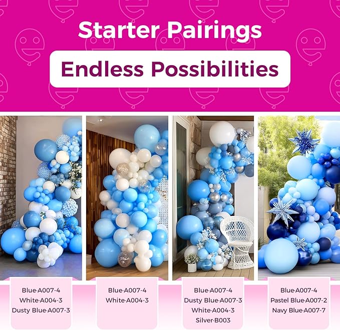 Bezente Blue Giant Balloons 36 Inch - Image 4