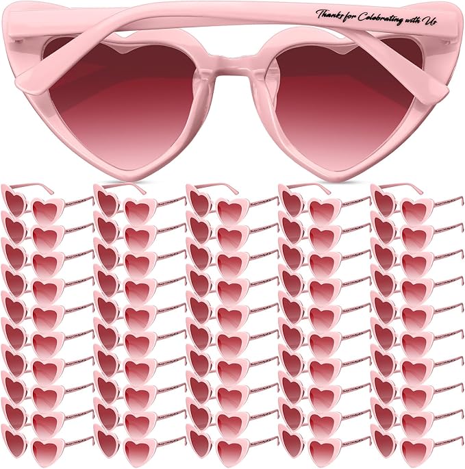 Vabean Wedding Heart Sunglasses Bulk Wedding Gifts Bachelorette Bridal Party by Vabean