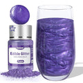 Twisweet Purple Edible Glitter for Drinks, Food Grade 12g Sparkling Sprinkles by Twisweet